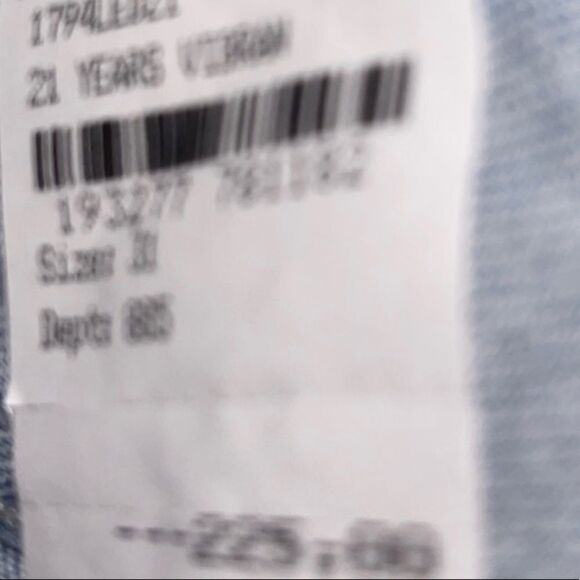 Ag Everett 31 waist Straight Leg High Rise Jeans Faded Frayed Denim 31 Reg NEW - Picture 8 of 8